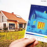 Energieeffizientes Bauen und Sanieren - thermografische Gebäudeaufnahmen zeigen Wärmeverluste.