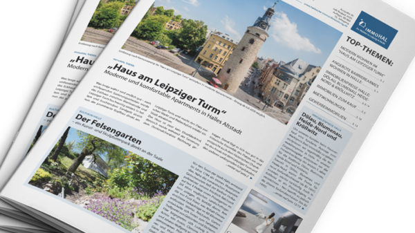 Doppelausgabe Juli-August der Halleschen Immobilienzeitung.