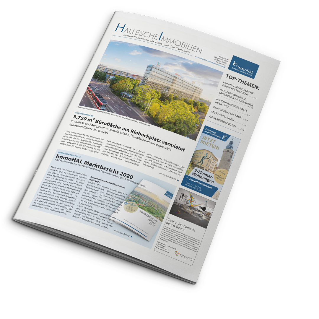 Hallesche Immobilienzeitung, Ausgabe September 2020