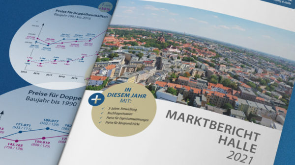 immoHAL GmbH veröffentlicht Immobilienpreise Halle im Marktbericht 2021